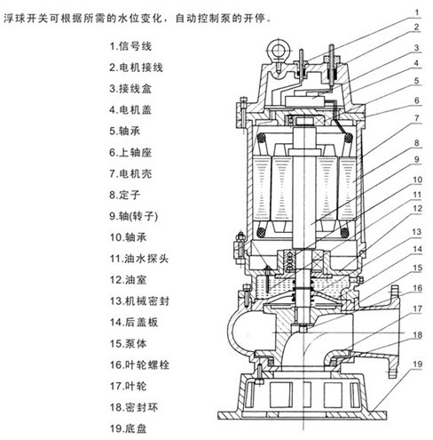 潛水排污泵型號(hào)，潛水排污泵